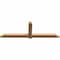 Ekena Millwork Eugene Smooth Timber Gable Bracket, Western Red Cedar, 96"W x 32"H x 3 1/2"D x 5 1/2"F, 8/12 Pitch GBW096X32X0406EUG00SWR - alternate 4
